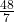 \frac{48}{7}
