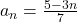 a_n=\frac{5-3n}{7}