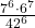 \frac{7^6\cdot 6^7}{42^6}
