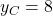 y_C=8