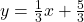 y=\frac{1}{3}x+\frac{5}{3}