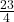 \frac{23}{4}