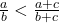 \frac{a}{b}<\frac{a+c}{b+c}