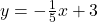 y=-\frac{1}{5}x+3