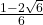 \frac{1-2\sqrt{6}}{6}