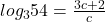 log_354=\frac{3c+2}{c}