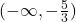 (-\infty,-\frac{5}{3})
