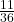 \frac{11}{36}