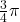 \frac{3}{4}\pi