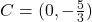 C=(0, -\frac{5}{3})