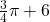 \frac{3}{4}\pi+6