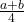 \frac{a+b}{4}