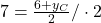 7=\frac{6+y_C}{2}/\cdot 2
