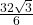 \frac{32\sqrt{3}}{6}
