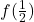 f(\frac{1}{2})